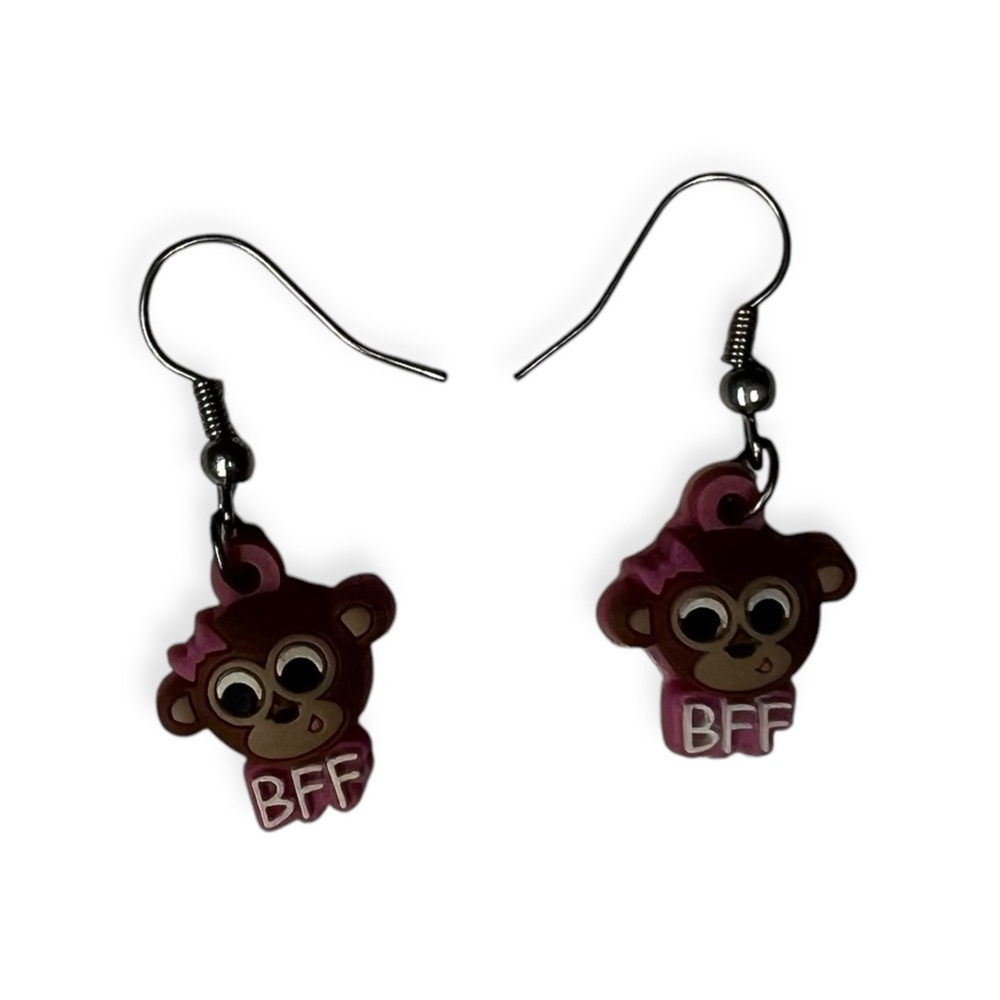 Girls Justice Monkey Earrings